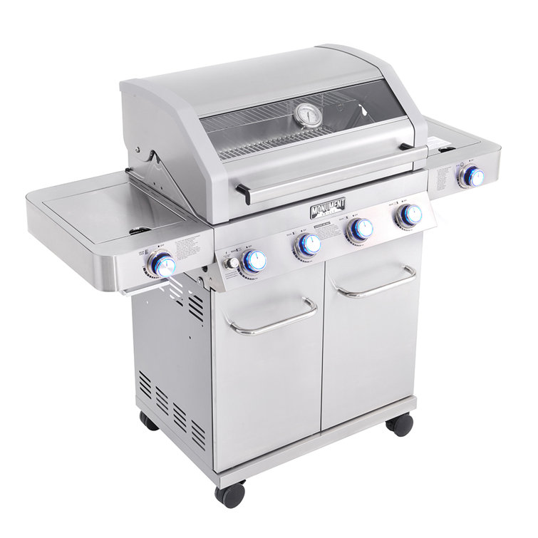 Monument Grills 4 Burner Liquid Propane Infrared 72000 BTU Gas Grill